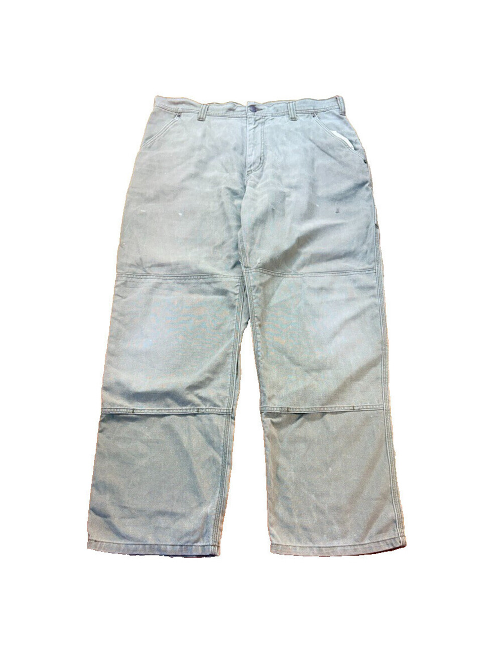 Patagonia Double Knee Pants 38x30 Faded Tan Canvas Gorpcore Distressed Painted